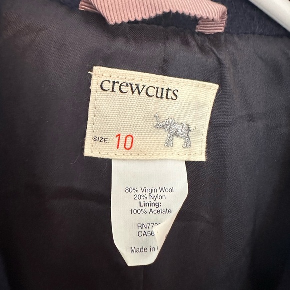 Crewcuts EUC Boys size 10 Wool Overcoat - RARE - Picture 3 of 4